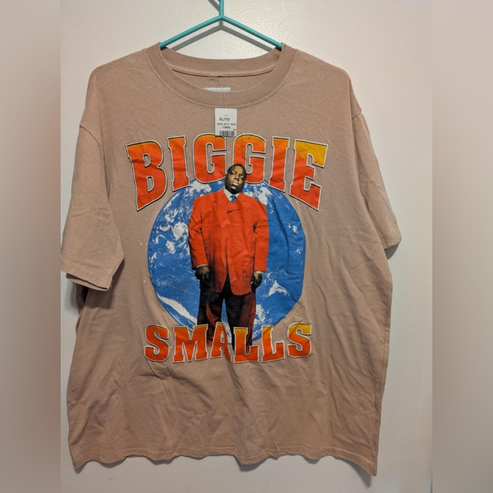NWT - Men Notorious BIG Biggie Music- Short Sleeve Tee - XL